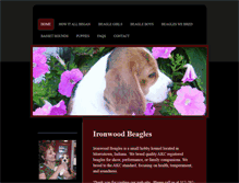 Tablet Screenshot of ironwoodbeagles.com